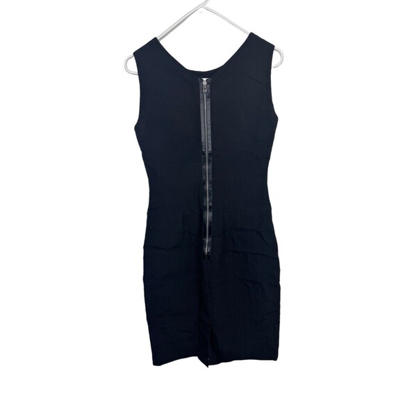 Dolce & Gabbana Black Bodycon Textured Mini Dress Sleeveless Size 40 - Picture 6 of 16